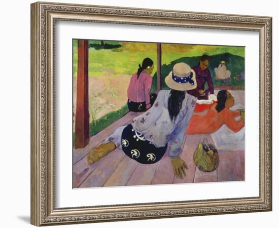 The Siesta, about 1892-94-Paul Gauguin-Framed Giclee Print