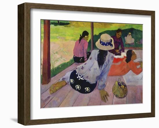 The Siesta, about 1892-94-Paul Gauguin-Framed Giclee Print