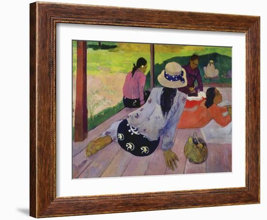 The Siesta, about 1892-94-Paul Gauguin-Framed Giclee Print