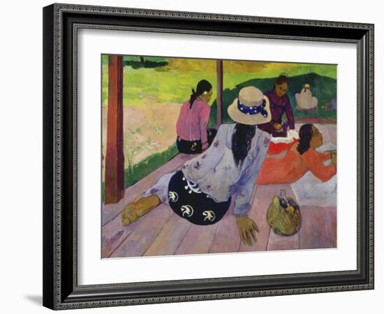 The Siesta, about 1892-94-Paul Gauguin-Framed Giclee Print