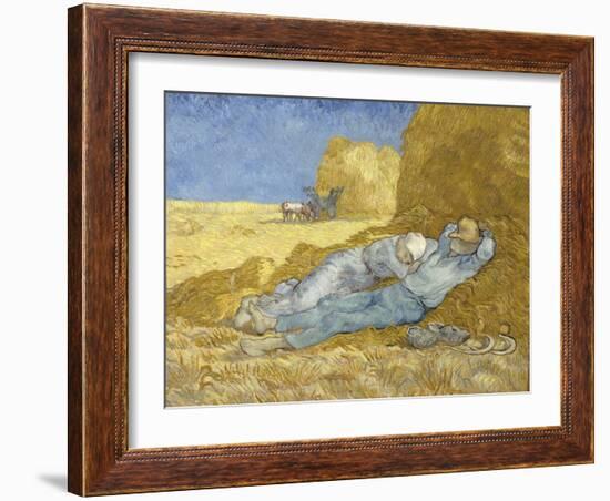 The Siesta (After Mille), 1890-Vincent van Gogh-Framed Giclee Print