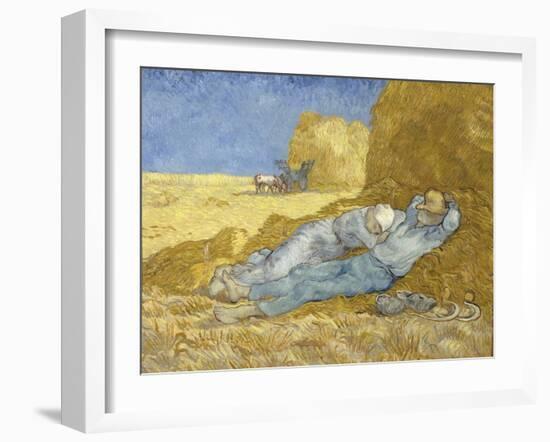 The Siesta (After Mille), 1890-Vincent van Gogh-Framed Giclee Print