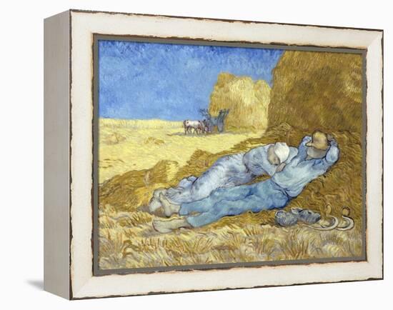 The Siesta (After Millet)-Vincent van Gogh-Framed Premier Image Canvas