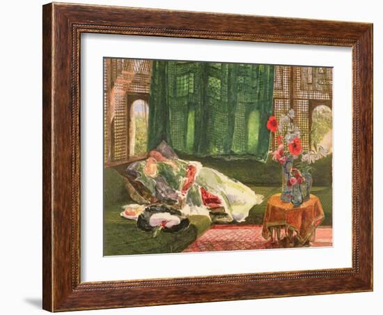 The Siesta, C.1876-John Frederick Lewis-Framed Giclee Print