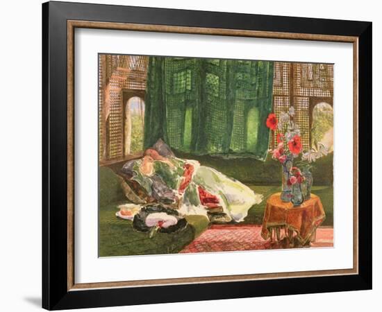 The Siesta, C.1876-John Frederick Lewis-Framed Giclee Print