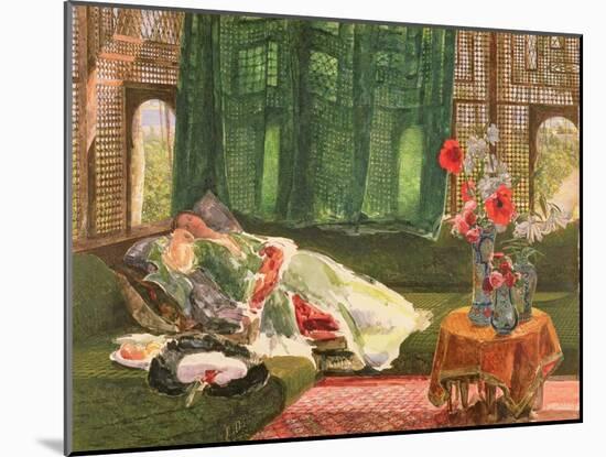 The Siesta, C.1876-John Frederick Lewis-Mounted Giclee Print