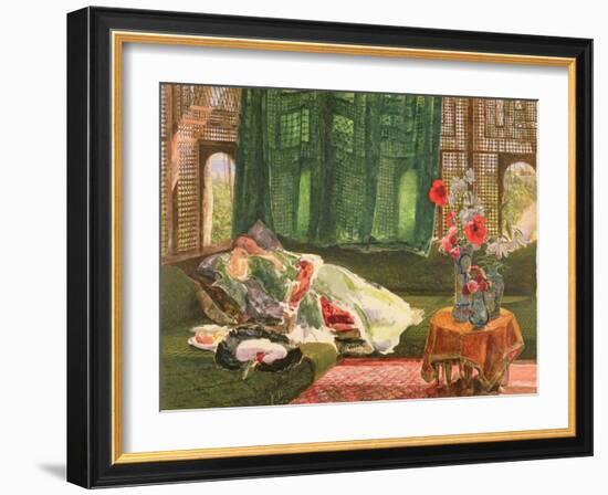 The Siesta, C.1876-John Frederick Lewis-Framed Giclee Print