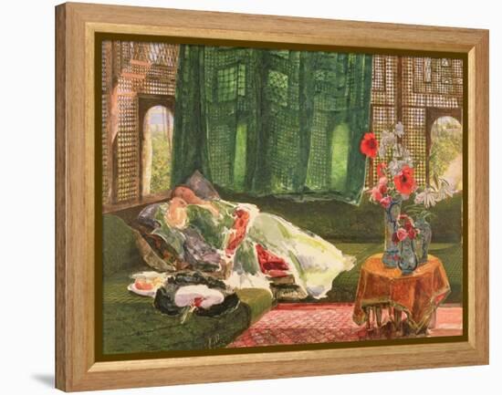 The Siesta, C.1876-John Frederick Lewis-Framed Premier Image Canvas