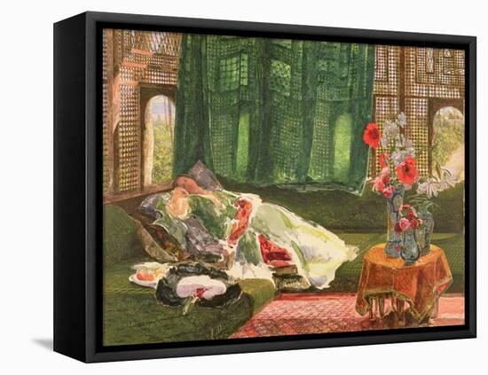 The Siesta, C.1876-John Frederick Lewis-Framed Premier Image Canvas