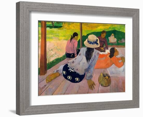 The Siesta, c.1892-94-Paul Gauguin-Framed Giclee Print