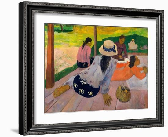The Siesta, c.1892-94-Paul Gauguin-Framed Giclee Print