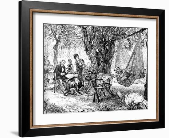 The Siesta, C1880-1882-Adolph Menzel-Framed Giclee Print