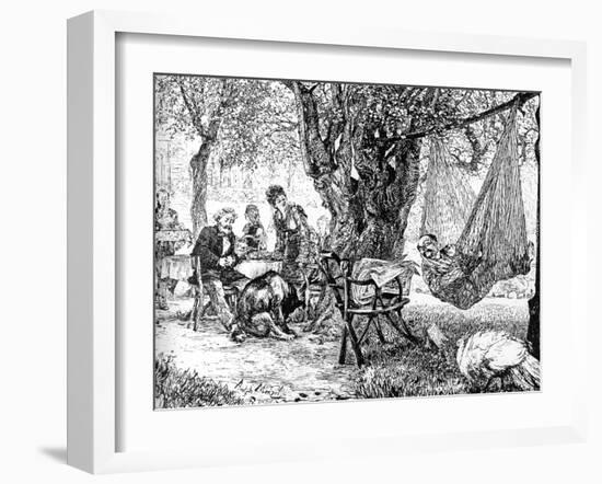 The Siesta, C1880-1882-Adolph Menzel-Framed Giclee Print