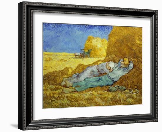 'The Siesta' or 'After Millet', 1889-1890-Vincent van Gogh-Framed Giclee Print