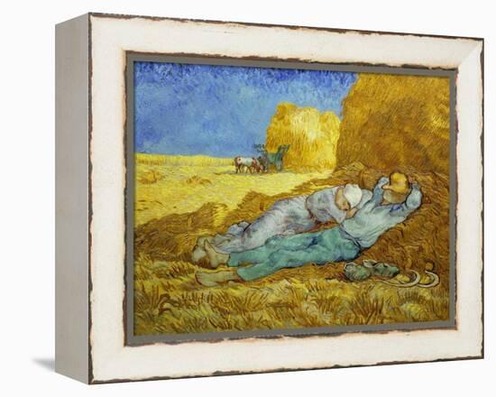 'The Siesta' or 'After Millet', 1889-1890-Vincent van Gogh-Framed Premier Image Canvas