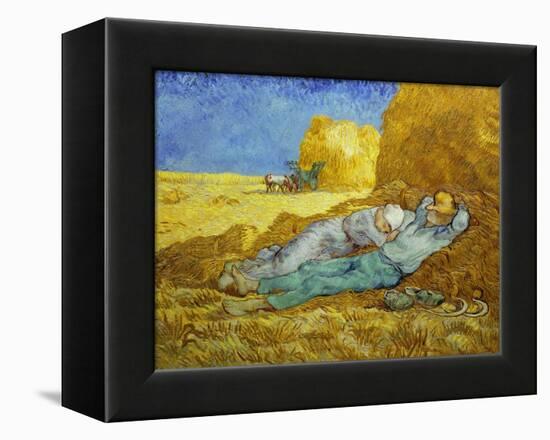 'The Siesta' or 'After Millet', 1889-1890-Vincent van Gogh-Framed Premier Image Canvas