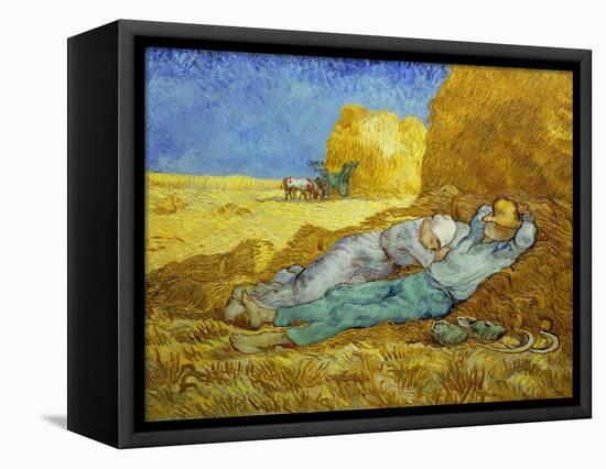 'The Siesta' or 'After Millet', 1889-1890-Vincent van Gogh-Framed Premier Image Canvas