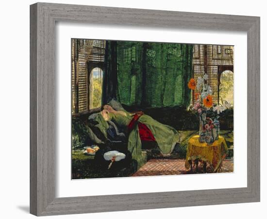 The Siesta-John Frederick Lewis-Framed Giclee Print