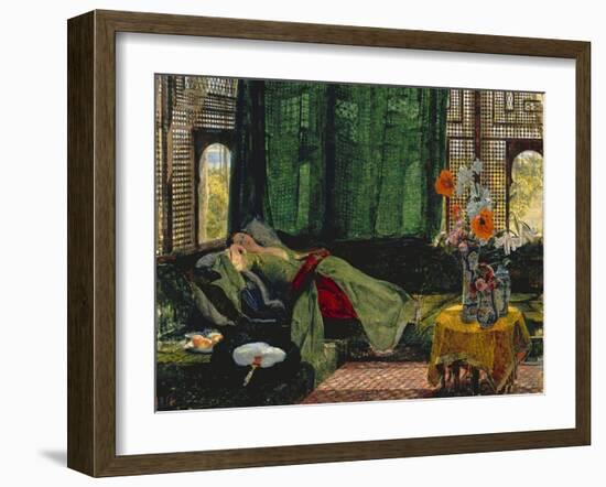 The Siesta-John Frederick Lewis-Framed Giclee Print