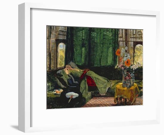 The Siesta-John Frederick Lewis-Framed Giclee Print