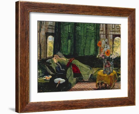 The Siesta-John Frederick Lewis-Framed Giclee Print