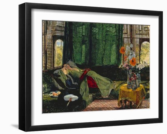 The Siesta-John Frederick Lewis-Framed Giclee Print