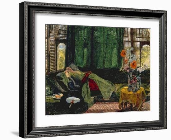 The Siesta-John Frederick Lewis-Framed Giclee Print