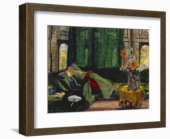 The Siesta-John Frederick Lewis-Framed Giclee Print