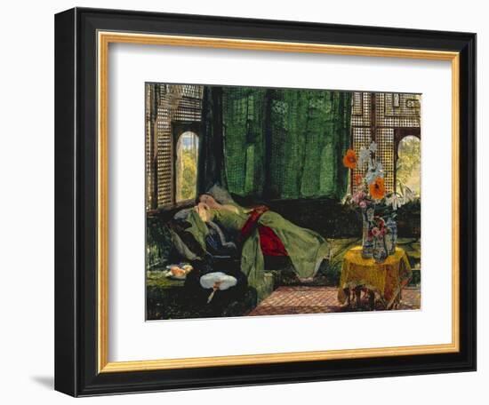 The Siesta-John Frederick Lewis-Framed Giclee Print