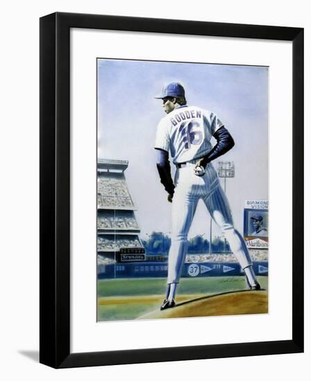 The Sign (New York Mets Dwight Gooden)-Jack Lane-Framed Collectable Print