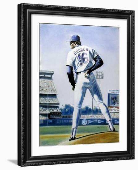 The Sign (New York Mets Dwight Gooden)-Jack Lane-Framed Collectable Print