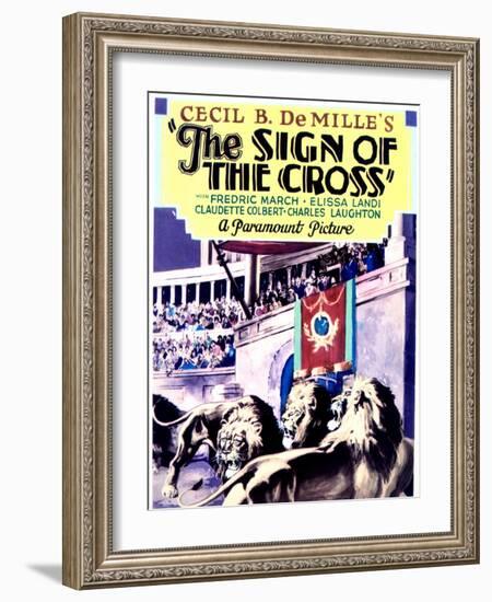 The Sign of the Cross - Movie Poster Reproduction-null-Framed Photo