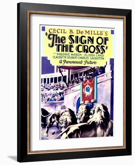 The Sign of the Cross - Movie Poster Reproduction-null-Framed Photo