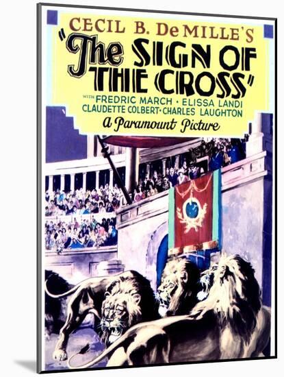 The Sign of the Cross - Movie Poster Reproduction-null-Mounted Photo