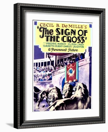 The Sign of the Cross - Movie Poster Reproduction-null-Framed Photo