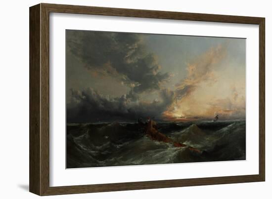 The Signal, C.1860 (Oil on Canvas)-James Webb-Framed Giclee Print