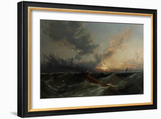 The Signal, C.1860 (Oil on Canvas)-James Webb-Framed Giclee Print