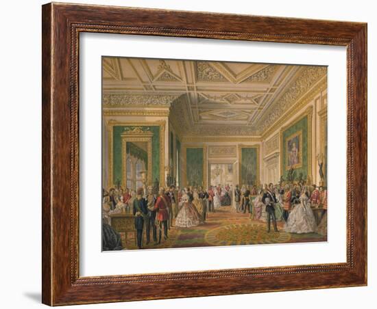 'The Signing of the Marriage Attestation Deed', 1863-Robert Dudley-Framed Giclee Print