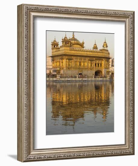 The Sikh Golden Temple Reflected in Pool, Amritsar, Punjab State, India-Eitan Simanor-Framed Photographic Print