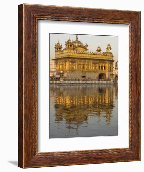 The Sikh Golden Temple Reflected in Pool, Amritsar, Punjab State, India-Eitan Simanor-Framed Photographic Print