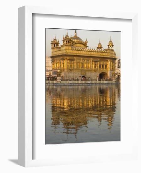 The Sikh Golden Temple Reflected in Pool, Amritsar, Punjab State, India-Eitan Simanor-Framed Photographic Print