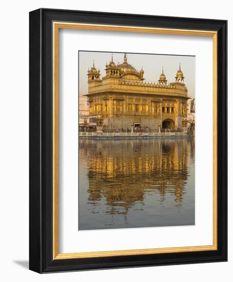 The Sikh Golden Temple Reflected in Pool, Amritsar, Punjab State, India-Eitan Simanor-Framed Photographic Print