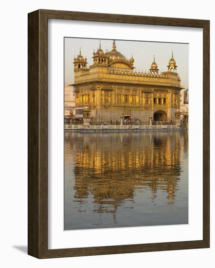 The Sikh Golden Temple Reflected in Pool, Amritsar, Punjab State, India-Eitan Simanor-Framed Photographic Print