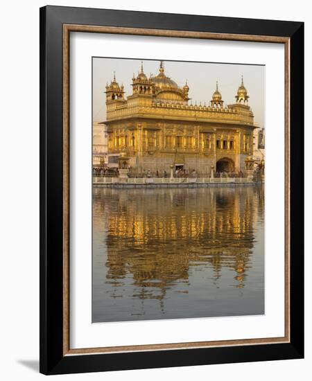 The Sikh Golden Temple Reflected in Pool, Amritsar, Punjab State, India-Eitan Simanor-Framed Photographic Print