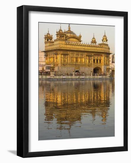 The Sikh Golden Temple Reflected in Pool, Amritsar, Punjab State, India-Eitan Simanor-Framed Photographic Print