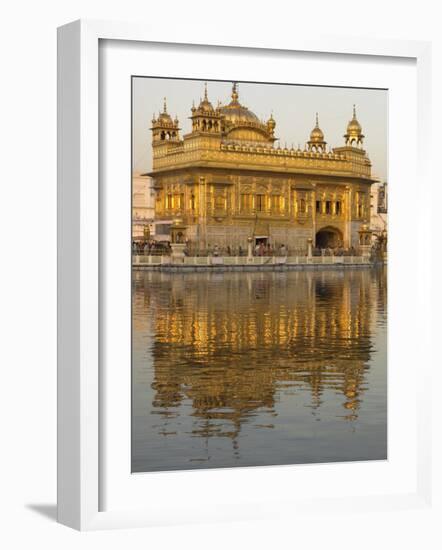 The Sikh Golden Temple Reflected in Pool, Amritsar, Punjab State, India-Eitan Simanor-Framed Photographic Print