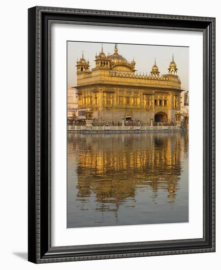The Sikh Golden Temple Reflected in Pool, Amritsar, Punjab State, India-Eitan Simanor-Framed Photographic Print