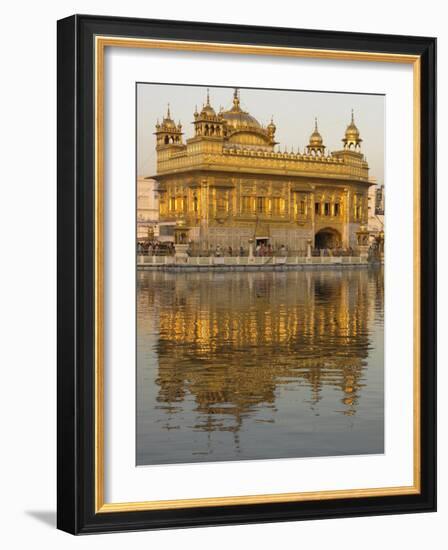 The Sikh Golden Temple Reflected in Pool, Amritsar, Punjab State, India-Eitan Simanor-Framed Photographic Print