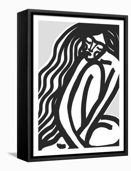 The Silence (Black)-Treechild-Framed Premier Image Canvas