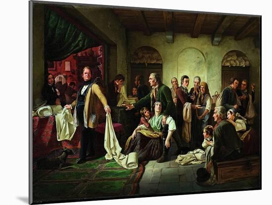 The Silesian Weavers, 1844-Carl Wilhelm Huebner-Mounted Giclee Print